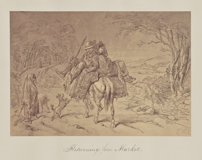 Terugkomen van de markt. door Unknown artist