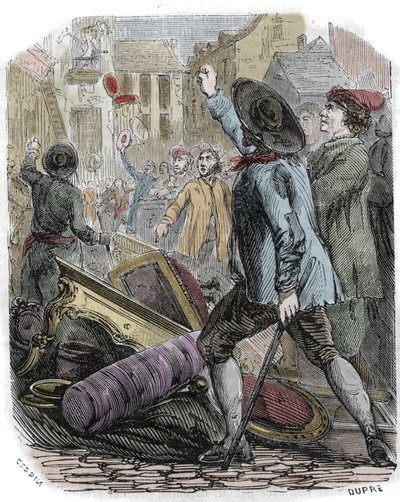 Reveillon-rellen vonden plaats tussen 26-29 april 1789 - Franse Revolutie: Reveillon-affaire - 