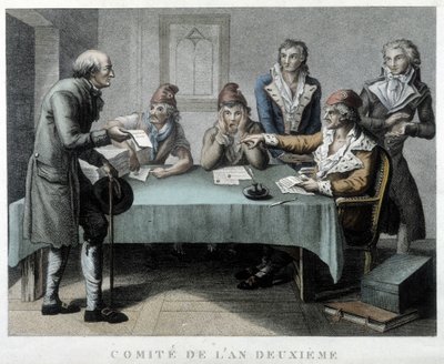 Revolutionair Comité van het Jaar II (1794) door Unknown artist