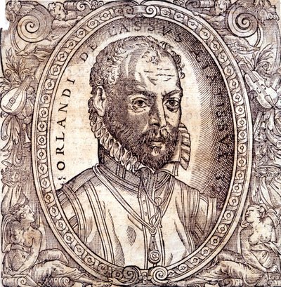 Roland de Lassus (Orlando di Lasso) 1532-1594 Franco-Vlaamse componist door Unknown artist