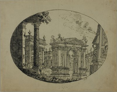 Romeinse bouwwerken door Unknown artist