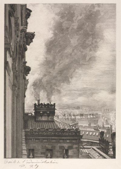 Daken van het Administratiegebouw door Unknown artist