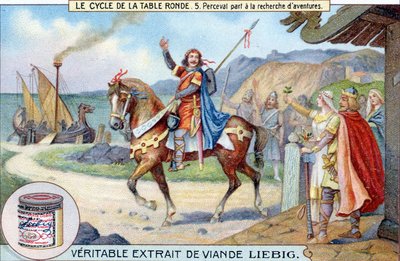 Ronde tafel cyclus (5): Perceval gaat op zoek naar avonturen door Unknown artist