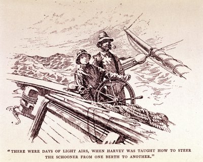 Rudyard Kipling: “Captains courageous”, New York 1899 (gravure) door Unknown artist