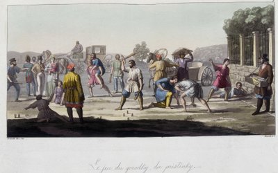 Russische spellen van Gorodky en pristinsky en andere afleidingen, Rusland. In "Het oude en moderne kostuum" 1819-1820 door Ferrario. door Unknown artist