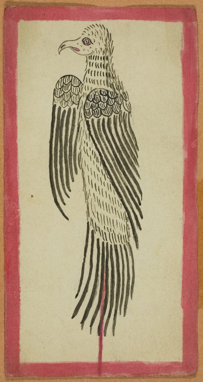 Geofferd dier uit een set van vier rituele kaarten (Tsakalis) door Unknown artist