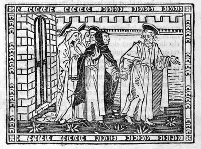 Sint Petrus geleid door de hand Savonarola (Jerome Savonarola) (1452 - 1498) - in 