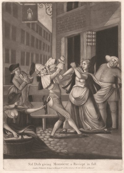 Sal Dab geeft Monsieur een Volledige Ontvangst door Unknown artist