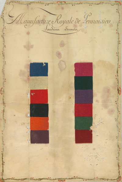 Voorbeeldblad door Unknown artist