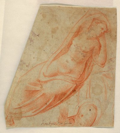 Half-Geklede Vrouwelijke Figuur door Unknown artist