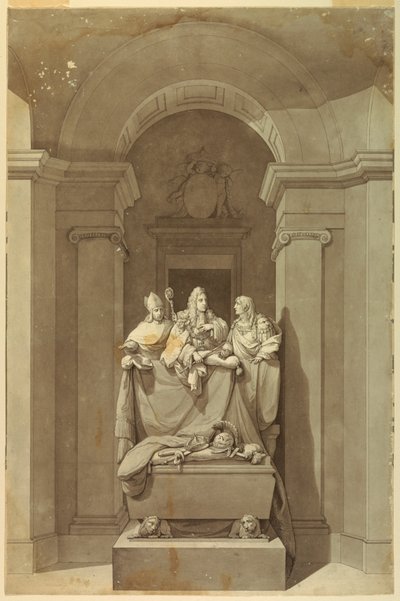 Grafmonument van de Drie Laatste Stuarts door Unknown artist