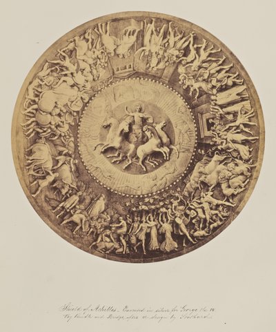 Schild van Achilles - Uitgevoerd in zilver, voor George de IV. Door Rundle en Bridge, naar een ontwerp van Stothard. door Unknown artist