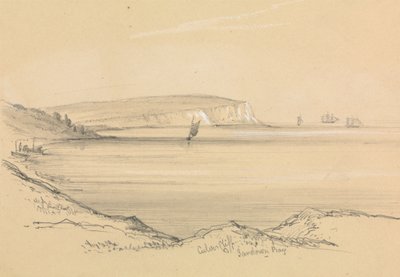 Schepen in Sandown Bay door Unknown artist
