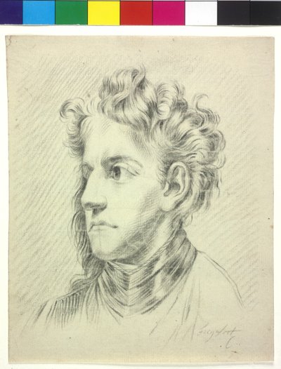Schouderriem Afbeelding van een jonge man door Unknown artist