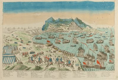 Belegering van Gibraltar, 1782 door Unknown