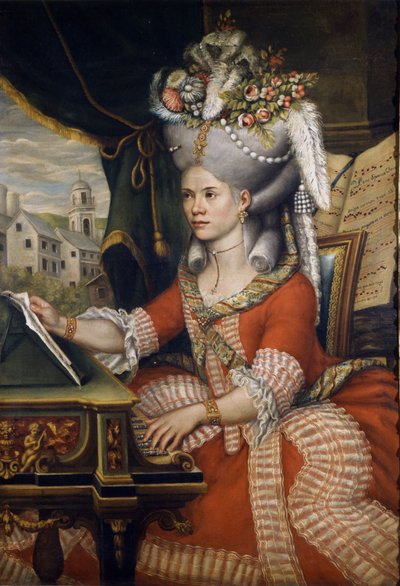 Zangeres Therese (Teresa) Lanti, minnares van Casanova. Anoniem. Scala Museum, Milaan. door Unknown artist