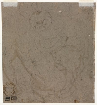 Schets (verso) door Unknown artist
