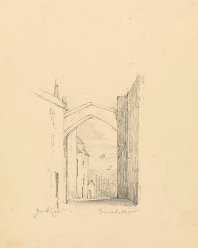 Schets van York Gate door Unknown artist