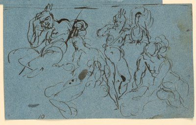 Schetsen voor het oordeel van Parijs door Unknown artist
