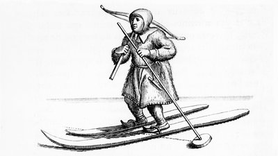 Ski Lapon van ongelijke lengte - in 