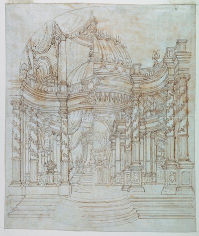 Decorontwerp: Paleisarchitectuur door Unknown artist