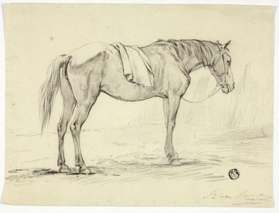 Staand Paard door Unknown artist