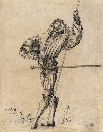 Standing Landsknecht door Unknown artist