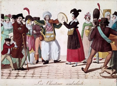 Straatmuzikanten door Unknown artist