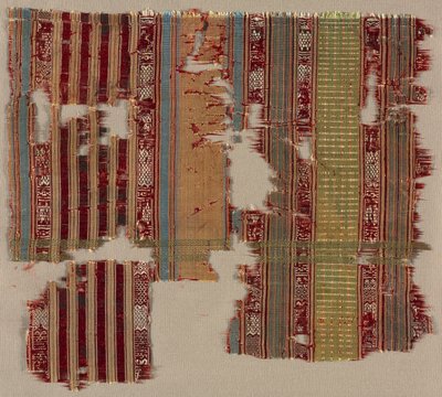 Gestreept fragment door Unknown artist