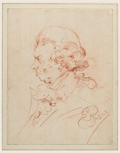 Studie voor portret van een man door Unknown artist