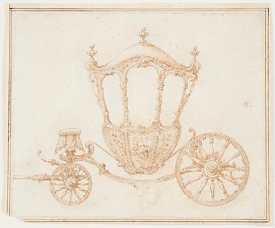 Studie van een Koets door Unknown artist