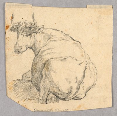 Studie van een Koe door Unknown artist