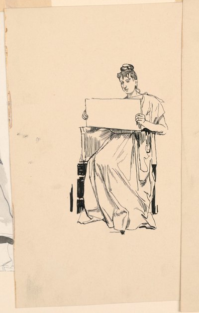 Studie van een Jonge Vrouw door Unknown artist