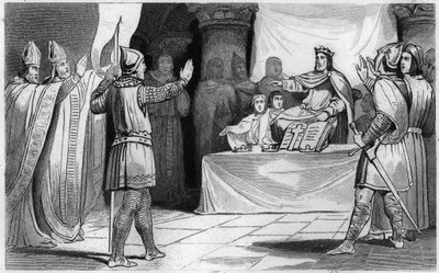 Opvolging van Lodewijk de Vrome of de Debonnaire, 816: de keizer van het Westen door Unknown artist