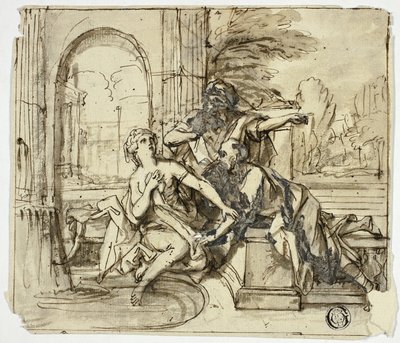 Susanna en de ouderlingen door Unknown artist