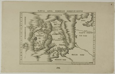 Tabuia Nova Hibernia Engeland en Schotland door Unknown artist