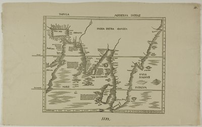 Tabula Moderna Indiae door Unknown artist