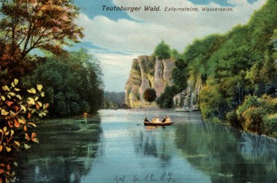 Teutoburgerwoud, de Externsteine, Externsteine, Historische ansichtkaart uit Duitsland door Unknown artist