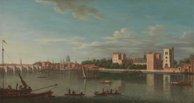 Theems bij Lambeth Palace door Unknown artist