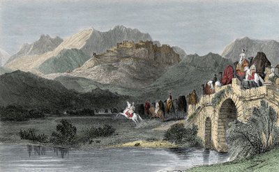 De Akropolis van Pergamum - Klein-Azië, of Anatolië door Unknown artist