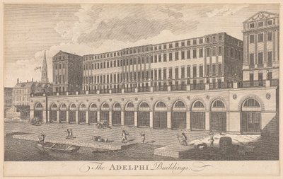 De Adelphi-gebouwen door Unknown artist