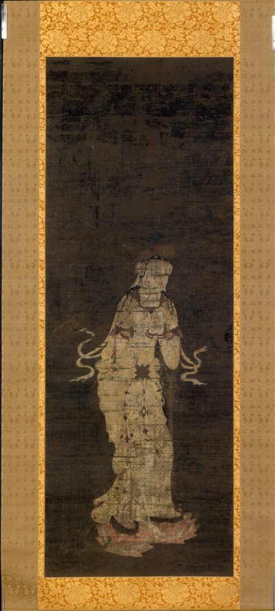 De Bodhisattva Seishi, van het drieluik Benadering van de Amida Drie-eenheid door Unknown artist
