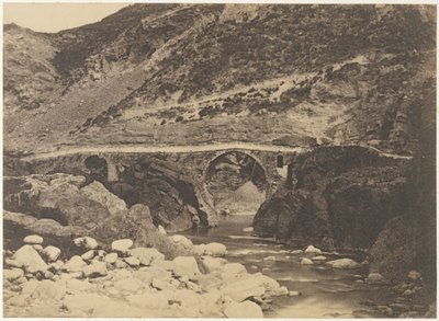 De Brug van Palalda (bij Amelieles-Bains) door Unknown artist