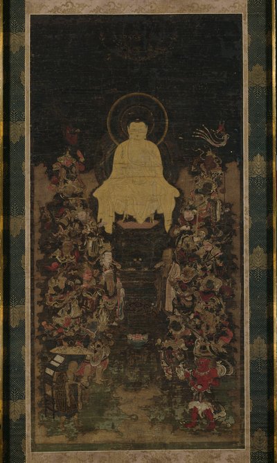 De Boeddha predikt de "Perfectie van Wijsheid" (Prajnaparamita) Soetra door Unknown artist