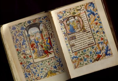 De Kroning van Doornen Dubbele pagina van een open manuscript van 