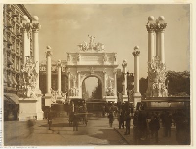 De Dewey Boog, Madison Square, New York door Unknown artist