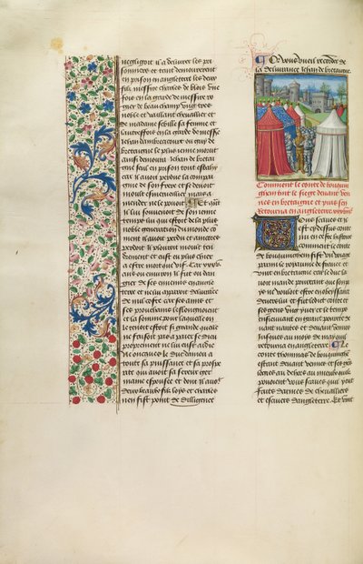 De hertog van Buckingham en zijn leger voor Rennes of Nantes door Unknown artist