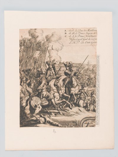 De hertog van Marlborough met zijn generaals door Unknown artist