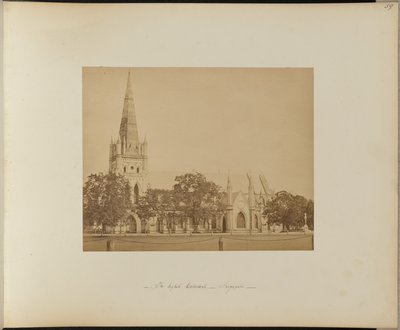 De Engelse kathedraal. Singapore door Unknown artist