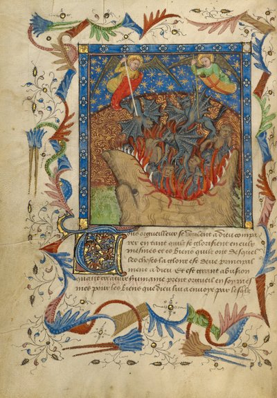 De val van de Rebel Angels door Unknown artist